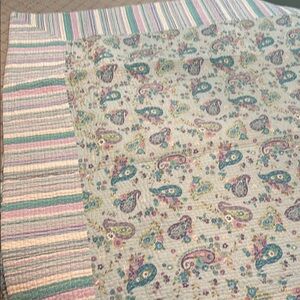 Paisley and Striped Multicolor Quilt